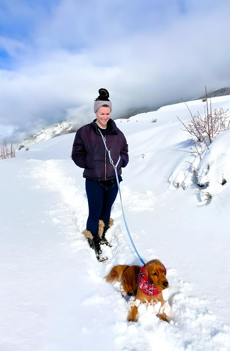 LAISSE IMPERMÉABLE MAIN LIBRE POUR CHIEN - VERT